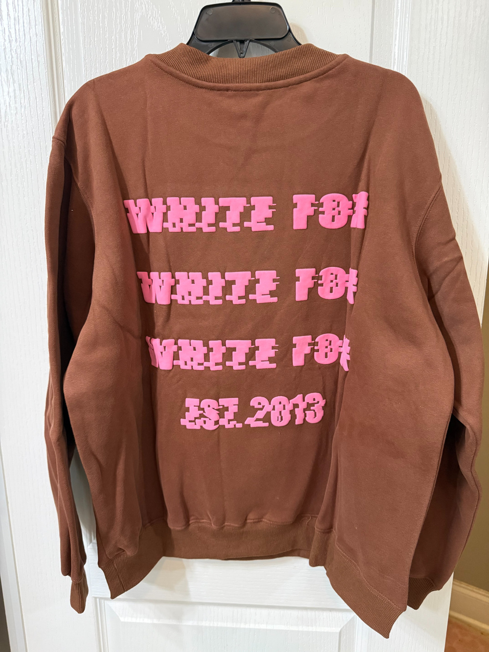 White Fox All A Blur Oversized Sweatshirt Auburn Size M/L - Picture 3 of 5